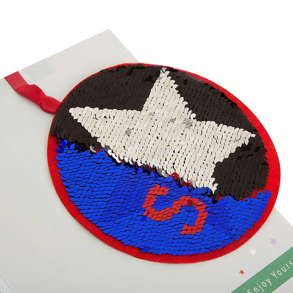 image 1 of Reversible Sequin Son Birthday Card 'Enjoy'