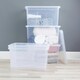 image 7 of Wham Crystal 5 x 60L Stackable Plastic Storage Boxes with Lids Blue