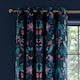 image 3 of Catherine Lansfield Mya Tropical Birds Eyelet Curtains | Blue | Navy Blue