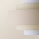 image 5 of ValueLights Hampshire 3 Tone Cream 5 Tier Pendant Light Shade | Cream