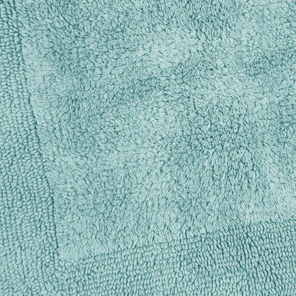 image 1 of Heavyweight Reversible Bath Mat Rug 53 x 85cm - Duckegg