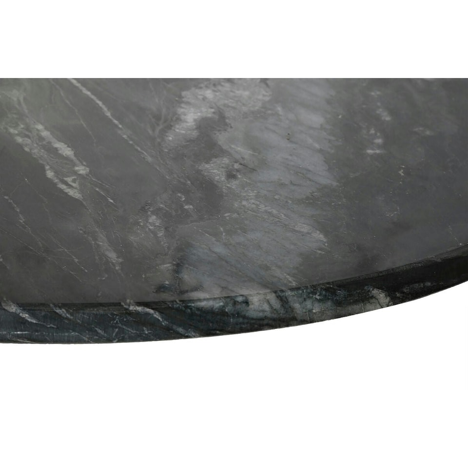 image 1 of Dining Table Home ESPRIT Black Golden Brass Marble 200 x 110 x 76 cm N/A