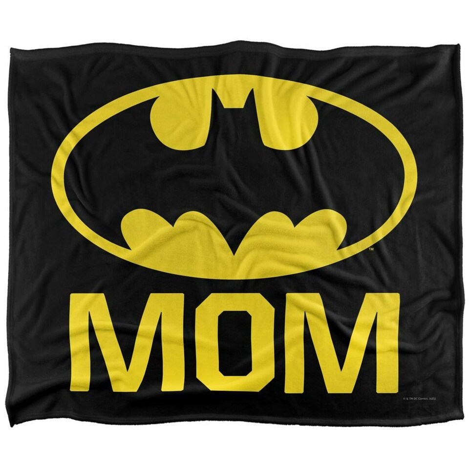 image 1 of Batman Mom Logo Blanket - Multicoloured - One Size