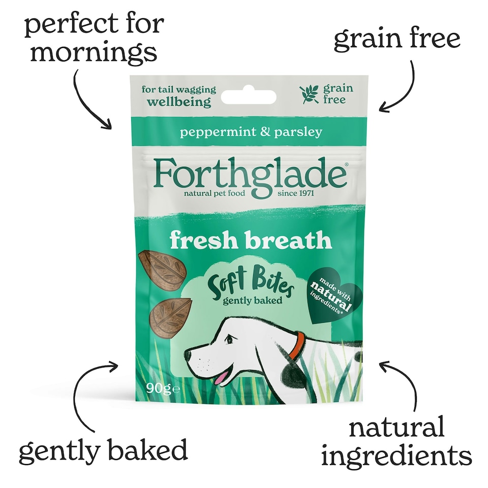 image 1 of Fresh Breath Peppermint & Parsley Dog Treats (8x90g)