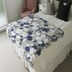 image 4 of Grey, Purple & White Flowers (Blanket)