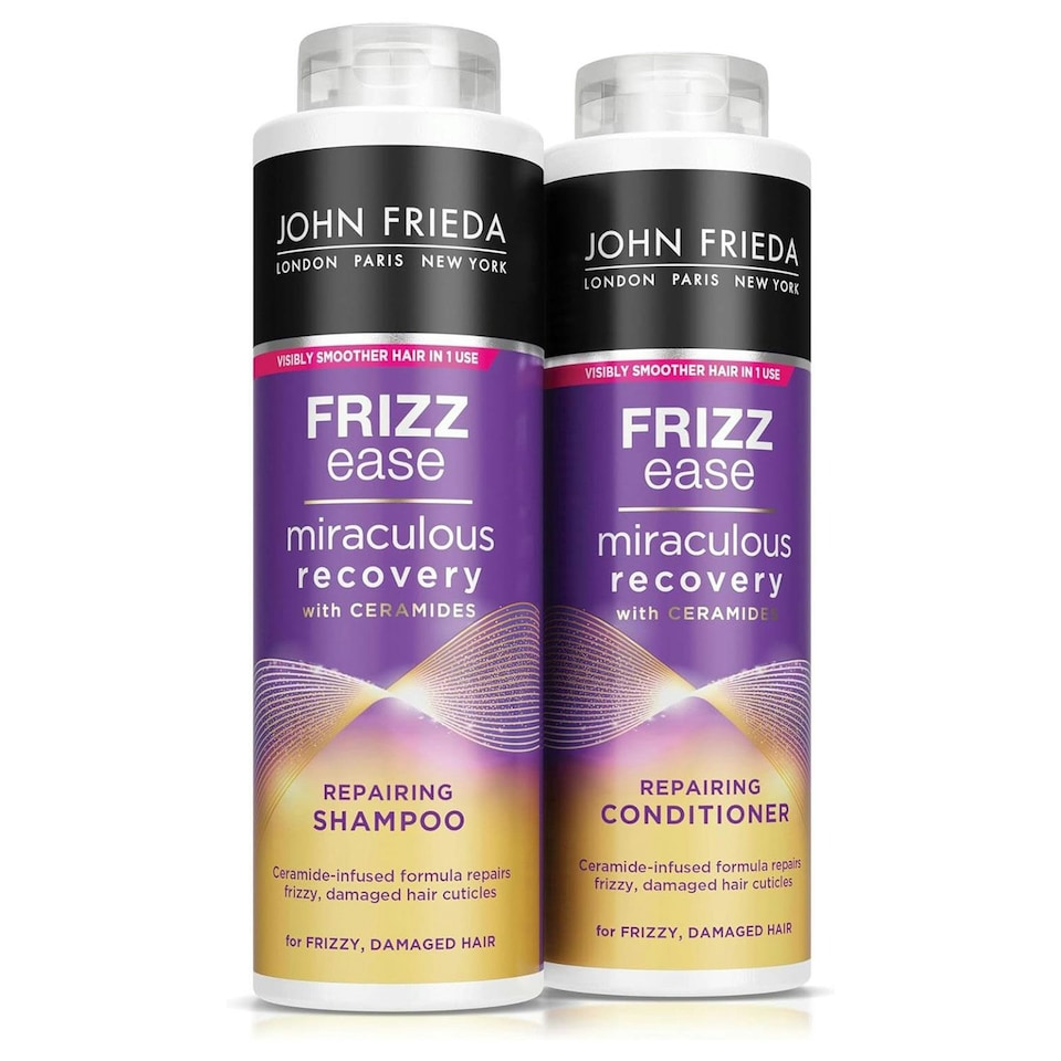 image 1 of John Frieda Frizz Ease Miraculous Recovery Hair Shampoo & Conditioner Duo, 500ml