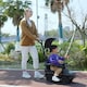 image 8 of HOMCOM Kids Ride-on Push Car 3 in 1 Benz G350 Baby Floor Slider Walker, Black
