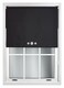 image 3 of FURNISHED Blackout Roller Blind with Triple Eyelets & Metal Fittings | Black | Black | (W) 125cm x (L) 165cm