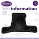 image 8 of Aamira Reading Pillow Black Faux Fur Ribbed Memory Foam Support Cushion | Black | Black | Standard | 1