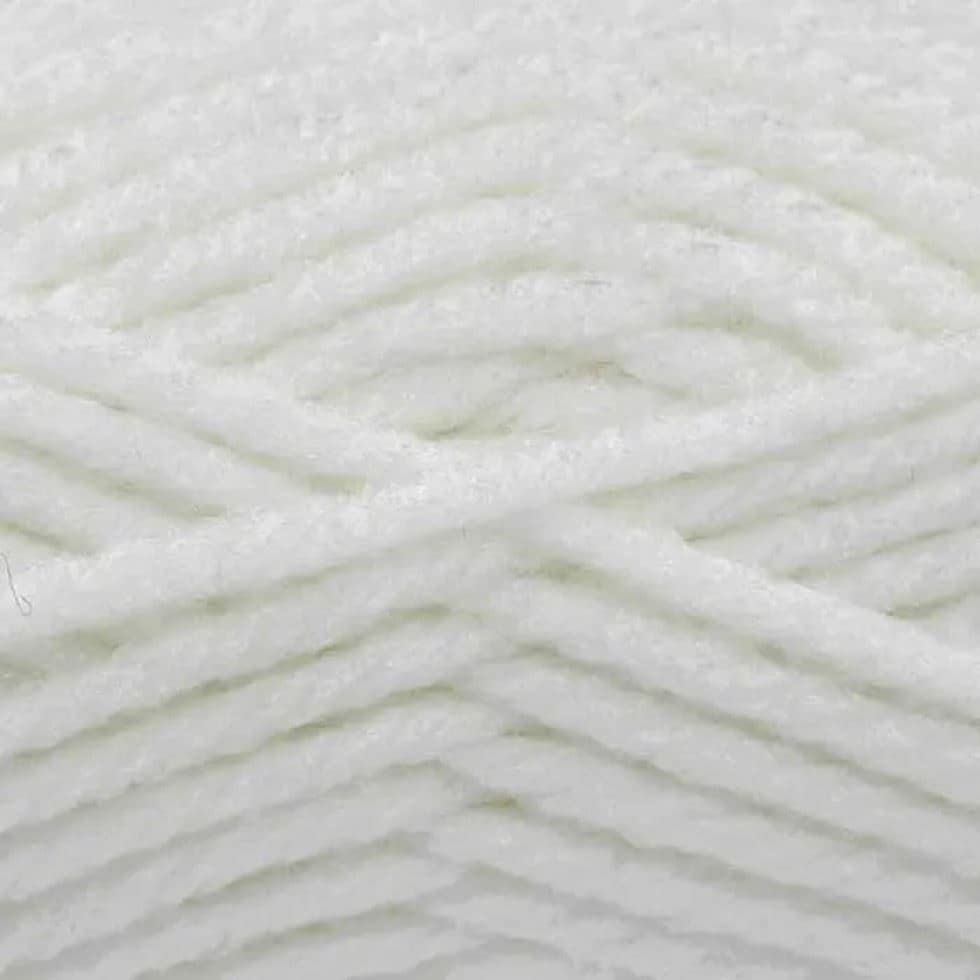 King Cole White Big Value Super Chunky Yarn (Value Pack 12 x 100g Balls) For Crochet, Knitting - 81m per ball