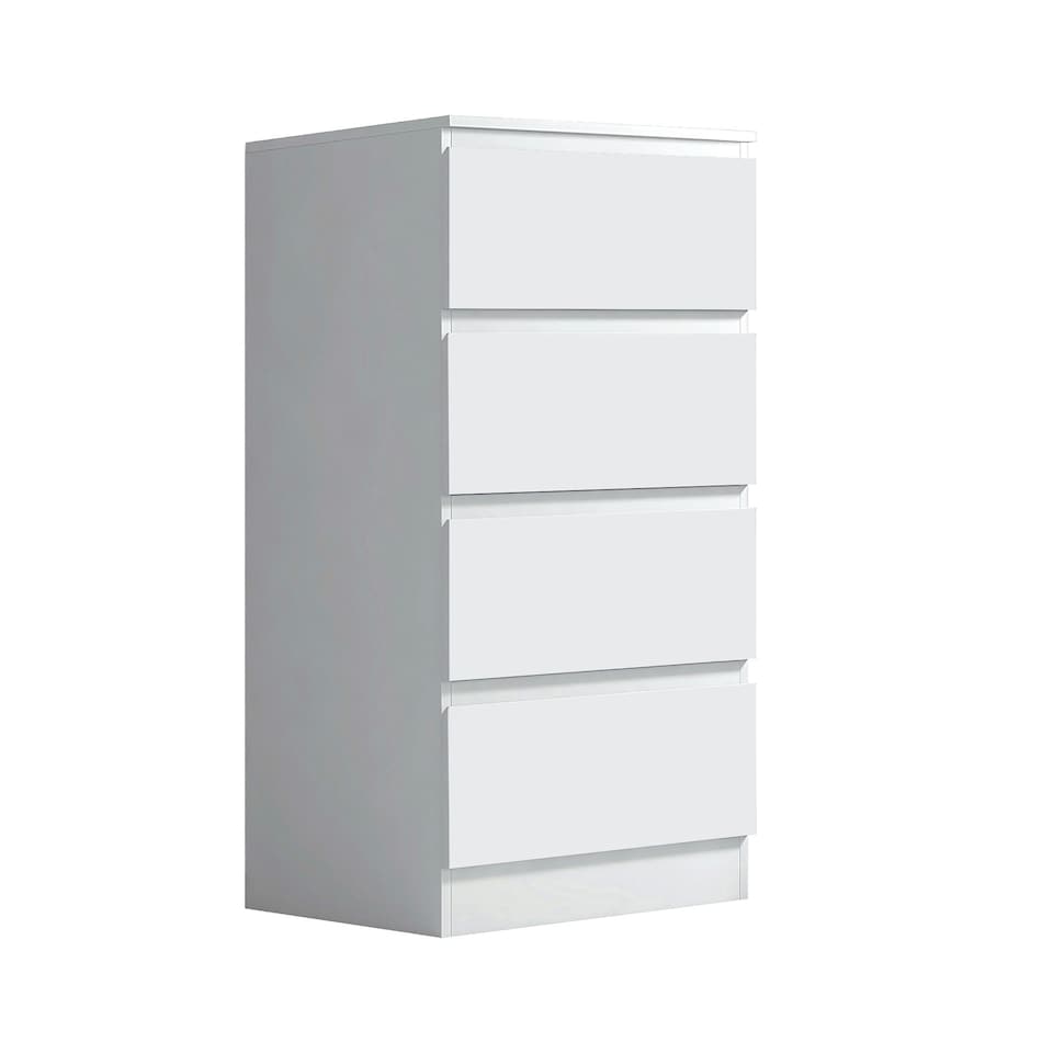image 1 of FWStyle Stora 4 Drawer Chest of Drawers - Matt White