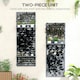 image 3 of Outsunny Wall Mounted Plant Stands Set of 2 with Shelves and Slatted Trellis