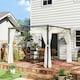 image 1 of Outsunny 3 x 3 m Pergola with Retractable Roof and Netting, Khaki
