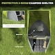 image 3 of Outsunny 2 Man Camping Tent with Living Area, 2000mm Waterproof, Yellow
