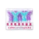 image 2 of Anniversary House Glitter Mermaid Tail Pick Candles Pack of 5