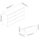 image 6 of Minimalist Chest of 6 Drawers - 68.6x120x35cm | Brown | Oak & White | 1