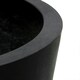 image 3 of Primrose Black Polystone Patio Garden Outdoor Round Planter 60cm