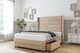image 4 of Sloomy Sterling Pebble Plush Divan Bed Base No Drawers With 54 Inch Wingback Headboard & 12 Inch Matching Footboard | Brown | Pebble | King | 1