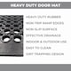 image 5 of Rubber Door Mat - 0.6m x 0.4m - Non-Trip Ramp Edge - Heavy Duty - Non Slip - Wheelchair & Pushchair Friendly