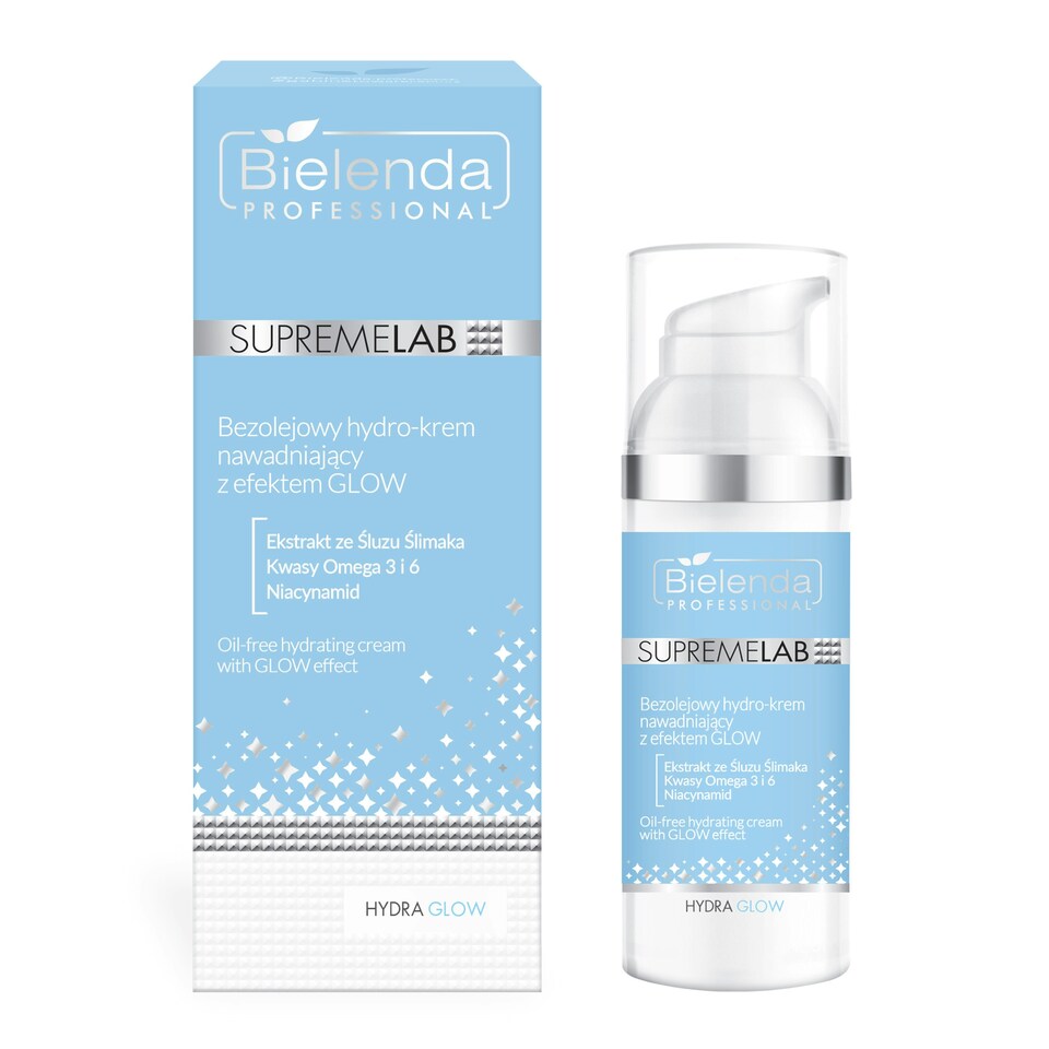 image 1 of Bielenda Professional Supremelab Hydra Glow Oil-free Hydrating Hydro Cream with Glow Effect 50ml