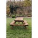 image 2 of Valley Deluxe Picnic Table - Timber - L180 x W150 x H76 cm - Partially Assembled