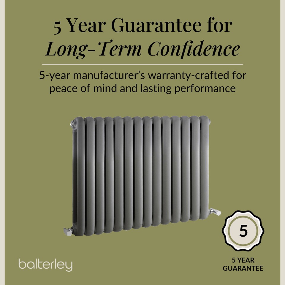 image 1 of Balterley Aspire Horizontal Double Panel Radiator | Grey | Anthracite | 1