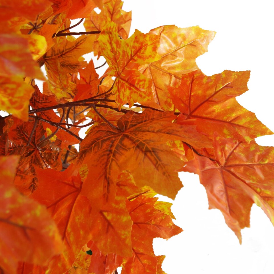 image 1 of Artificial 125cm Extra Large Artificial Autumn Maple Acer Tree | Orange | 4ft