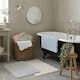 image 4 of Gracie Floral Jacquard Scalloped Bath Mat