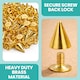 image 3 of 7x10mm Cone Spike Studs Screw Back for Leather Craft - 50pcs
