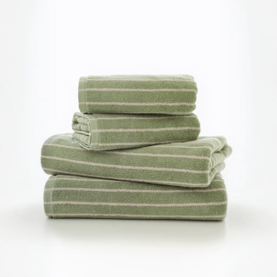 image 1 of Malmo Cotton Stripe Lightweight 480gsm Towel