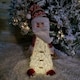 image 1 of 46cm Battery Operated LED Standing White Santa Christmas Decoration