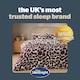 image 8 of Silentnight Coverless 10.5 Tog Duvet and Pillowcase Set, Leaf Print Purple | Single