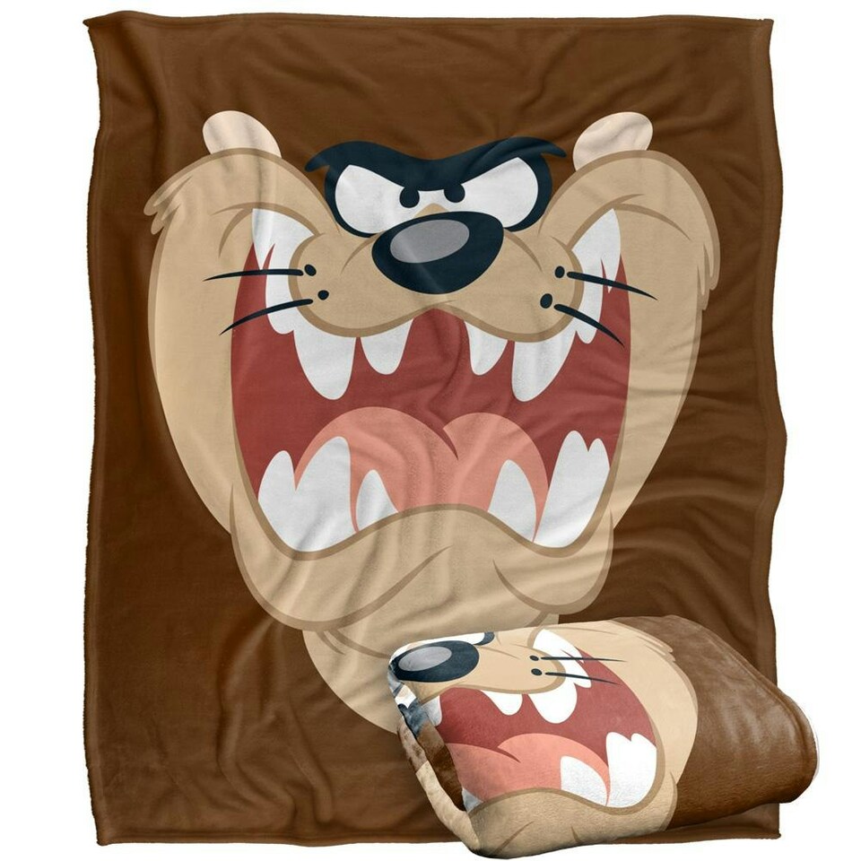 image 1 of Looney Tunes Taz Blanket - Multicoloured - One Size