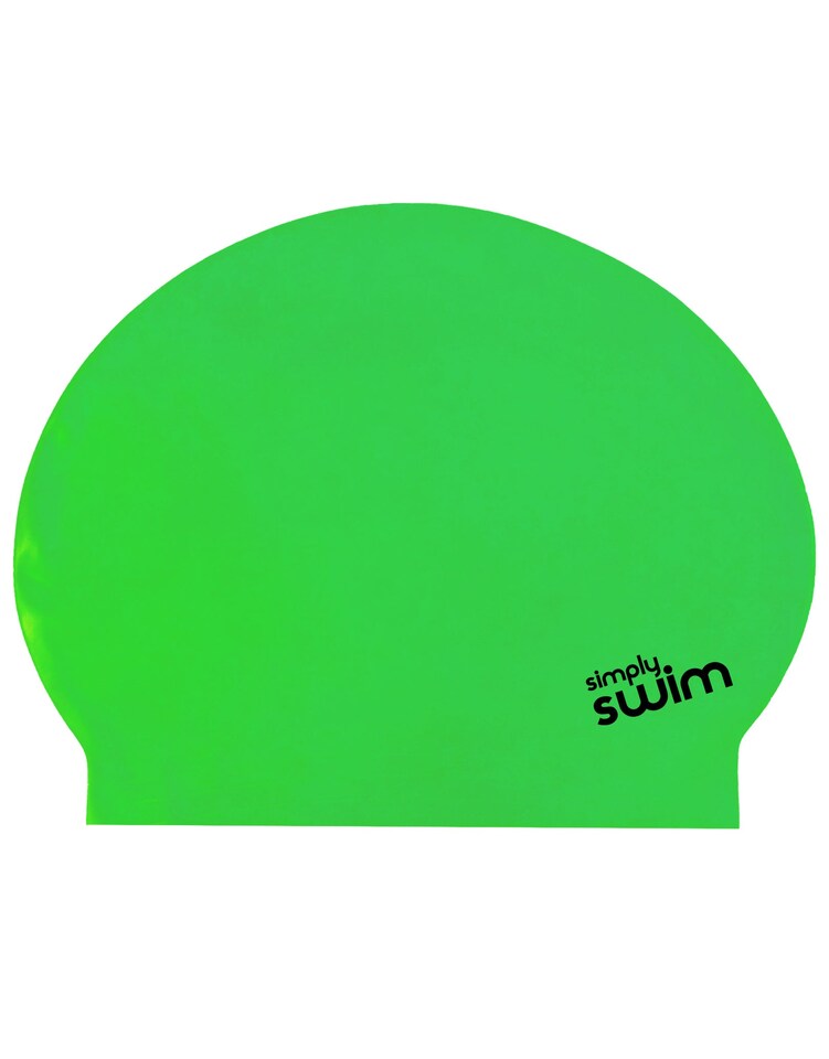 Simply Swim Adult Solid Colours Latex Swim Cap