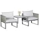 image 1 of Outsunny 3-in-1 Chair Coffee Table Lounger Seater Sofa w/ Steel Frame Furniture