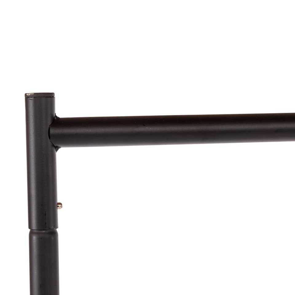 image 1 of 4ft Garment Clothes Rail Super Heavy Duty All Metal Black | Black