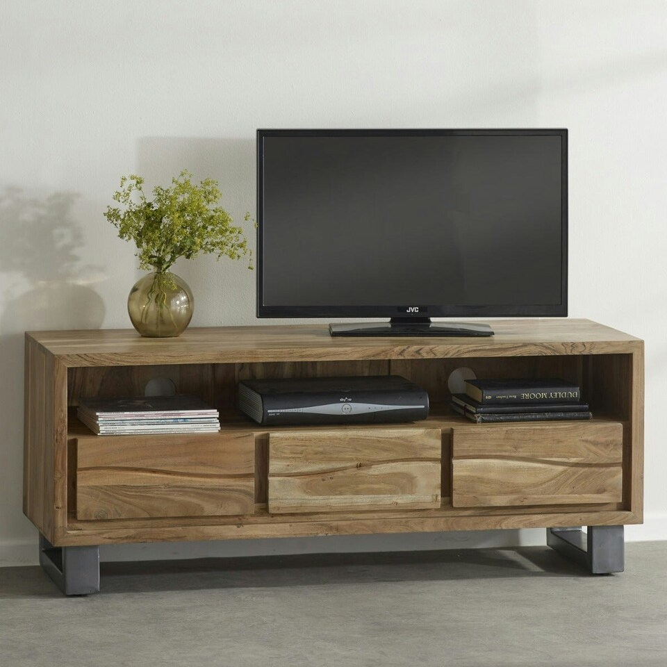 image 1 of Knott Live Edge Large Media Unit Brown
