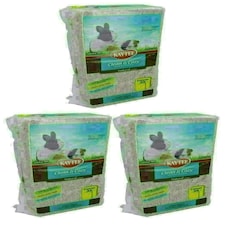 3PK 24.6L Brown Clean & Cozy Small Animals Bedding 99% Dust Free Odor Control