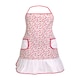 image 1 of Interiors by Premier Red Daisy Apron, Vibrant Red Daisy Print With Adjustable Neck Strap, Shields Clothing From Spills Red
