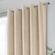 image 3 of Luxury Enhanced Living Cream Velvet, Supersoft, Blackout, Thermal Pair of Curtains with Eyelet Top - 66 x 72 inch (168x183cm) | Cream | Cream | 2