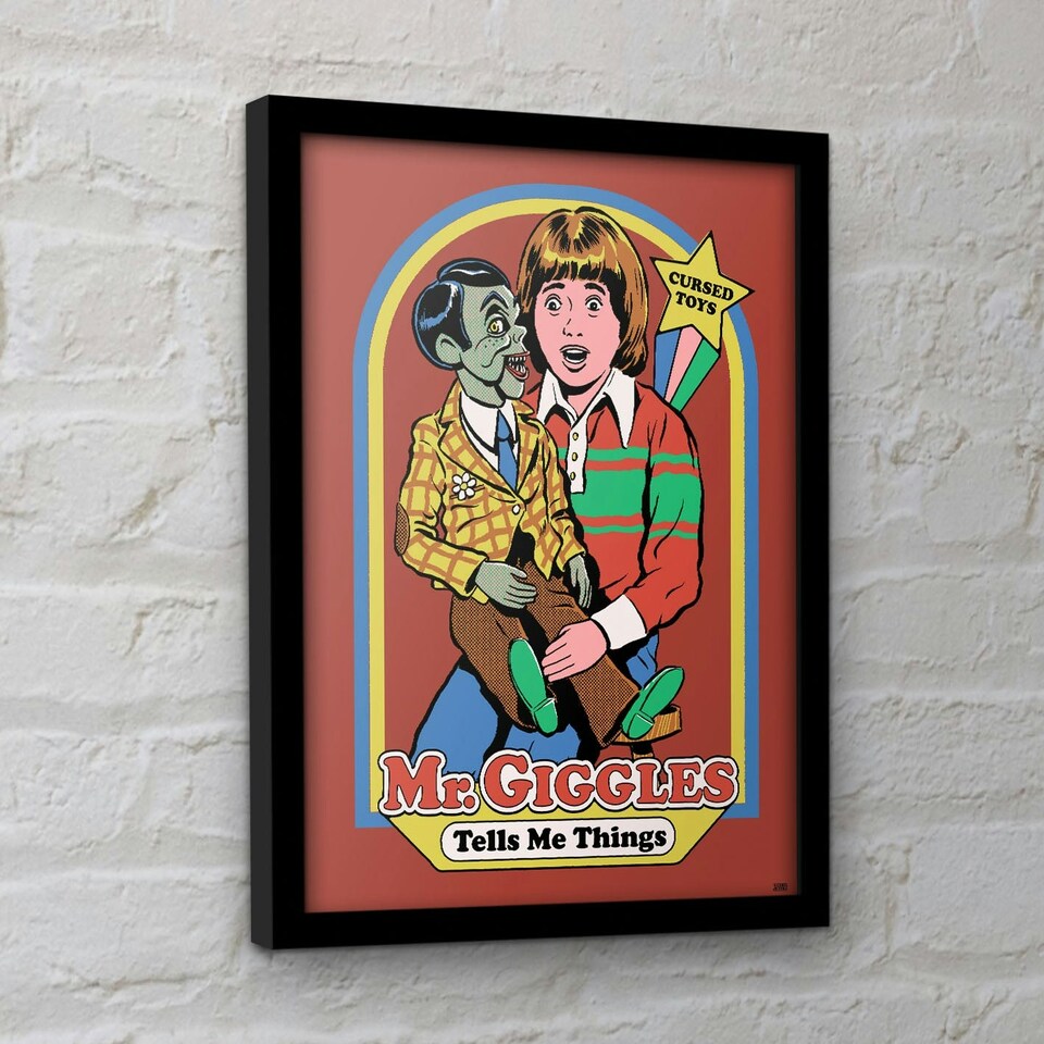 image 1 of Steven Rhodes (Mr Giggles) Framed 30x40cm Print