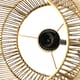 image 8 of HOMCOM Farmhouse Floor Lamp for Living Room Bedroom with Rattan Wicker, Natural
