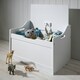 image 10 of Lola Toy Box Storage Organiser in Classic White Pink
