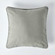 image 1 of Homescapes Cotton Plain Grey Cushion Cover - 30 x 30 cm | Grey | Grey | 30 x 30 cm
