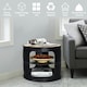 image 5 of COSTWAY 3-Tier Round End Table Coffee Snack Table Black