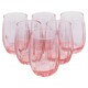 image 1 of Pasabahce Coloured Drinking Glasses Tumblers Set | Pink | Pink 240ml | Set of 6 | 6