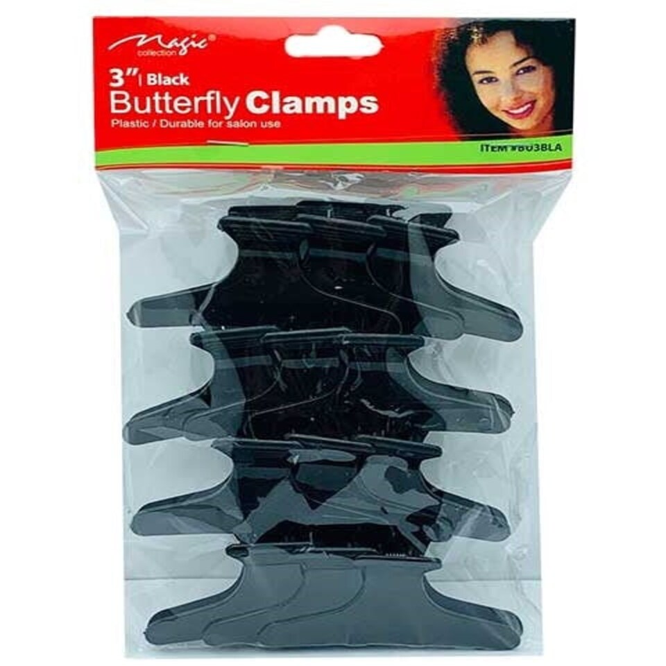 image 1 of Bee Sales Magic Collection Butterfly Clamps BU3 BLA x12