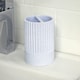 image 4 of Showerdrape Tranquil Pale Blue Sparkle 5 Piece Bathroom Accessory Set