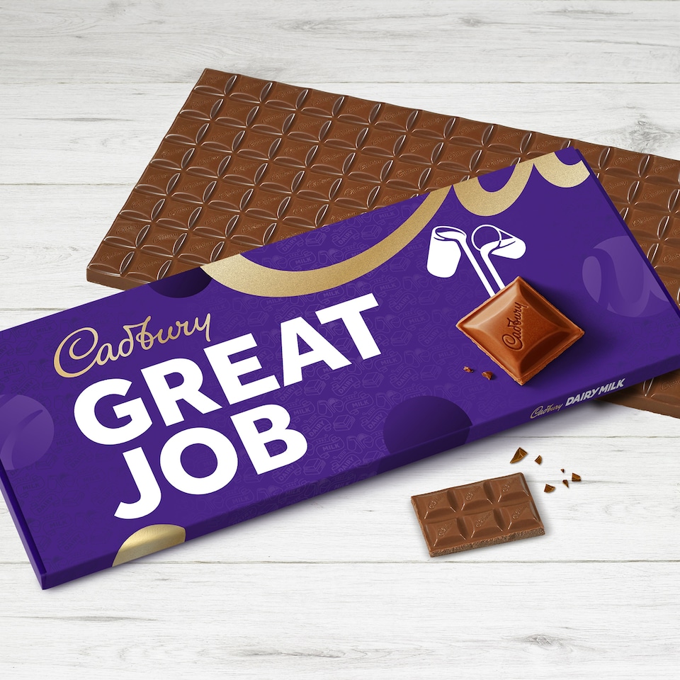 image 1 of Cadbury Dairy Milk Great Job Chocolate Gift Bar 850g