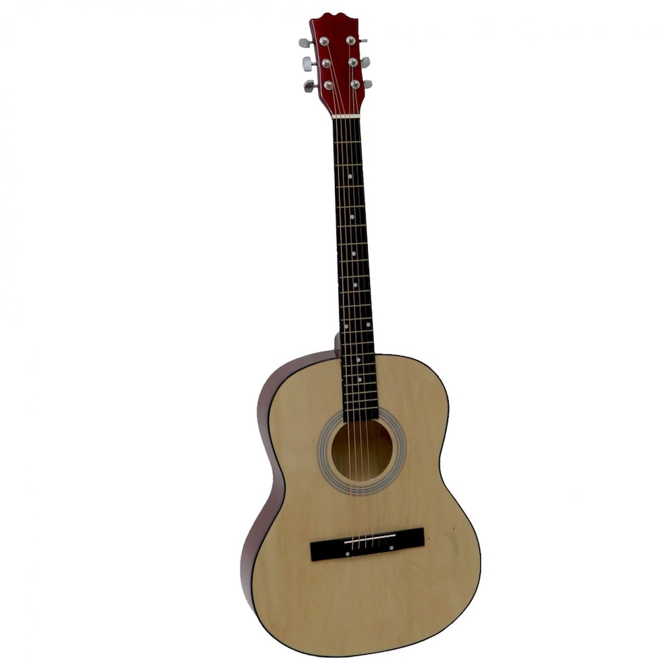 image 1 of 39 Inch Full Size 6 String Steel Strung Acoustic Guitar | Brown